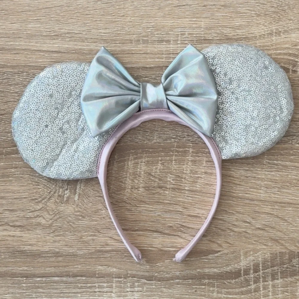 Disney Parks Minnie Mouse Happily Ever After Wedding Bride Hat Veil‎ & Headband